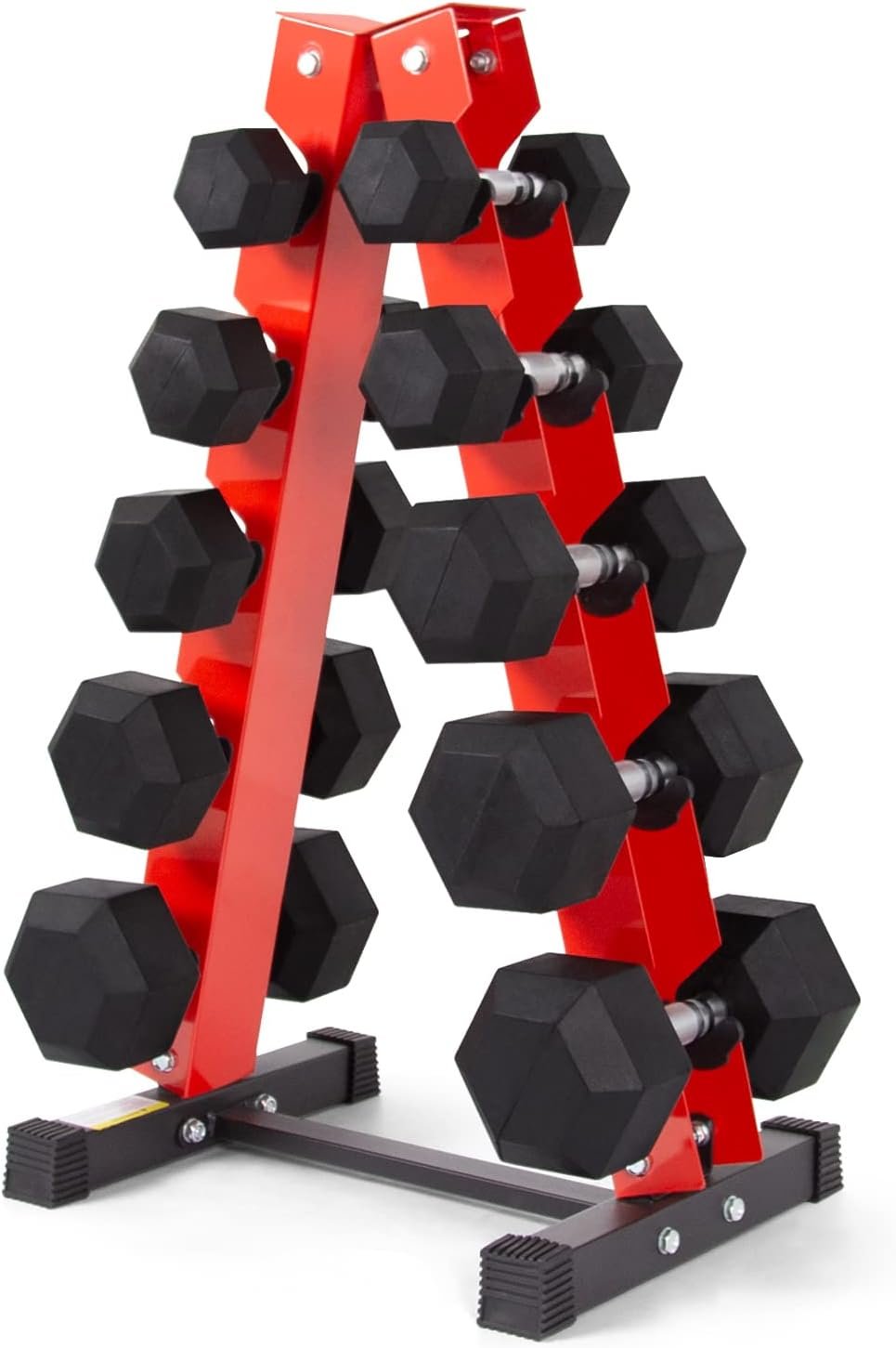 250LB/300LB Rubber Hex Dumbbell Sets with Weights Rack. Multiple Color Choices Available. Great Gym Equipment for Home. Strength Training. Workouts